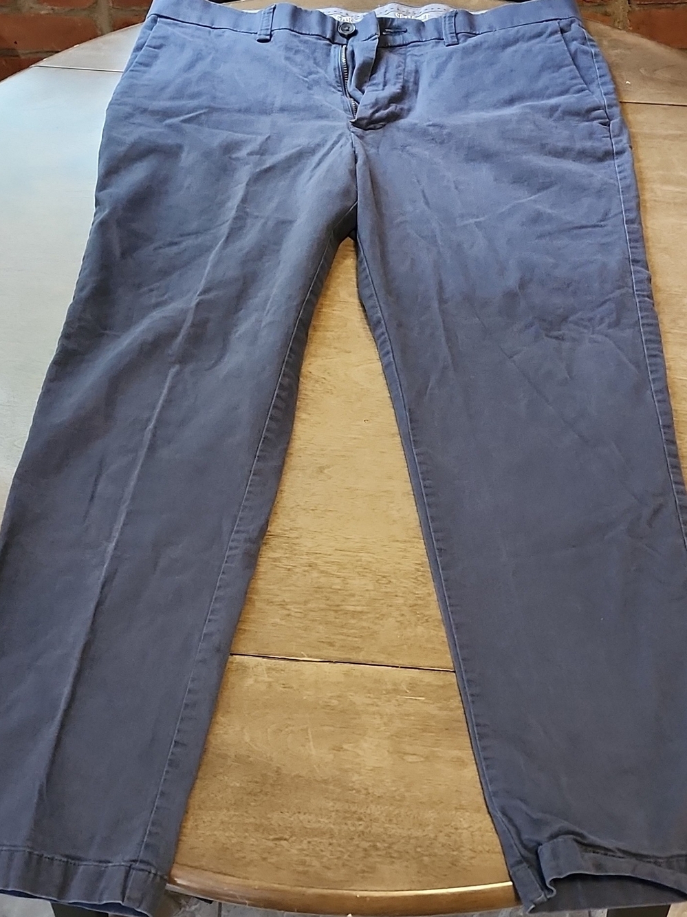 Haggar Slim Fit Chino in Light Gray